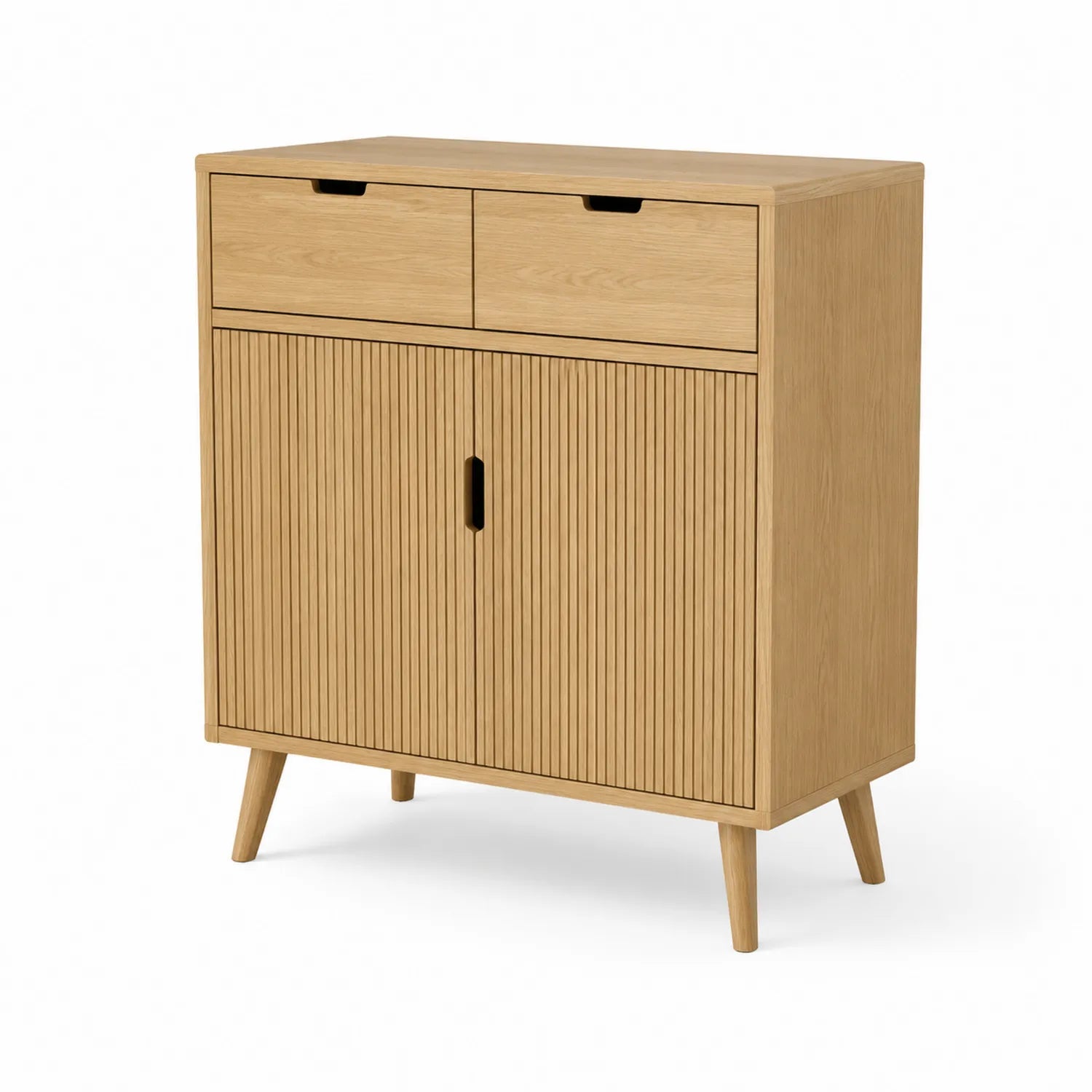 Buffet en bois de chêne avec portes et tiroirs