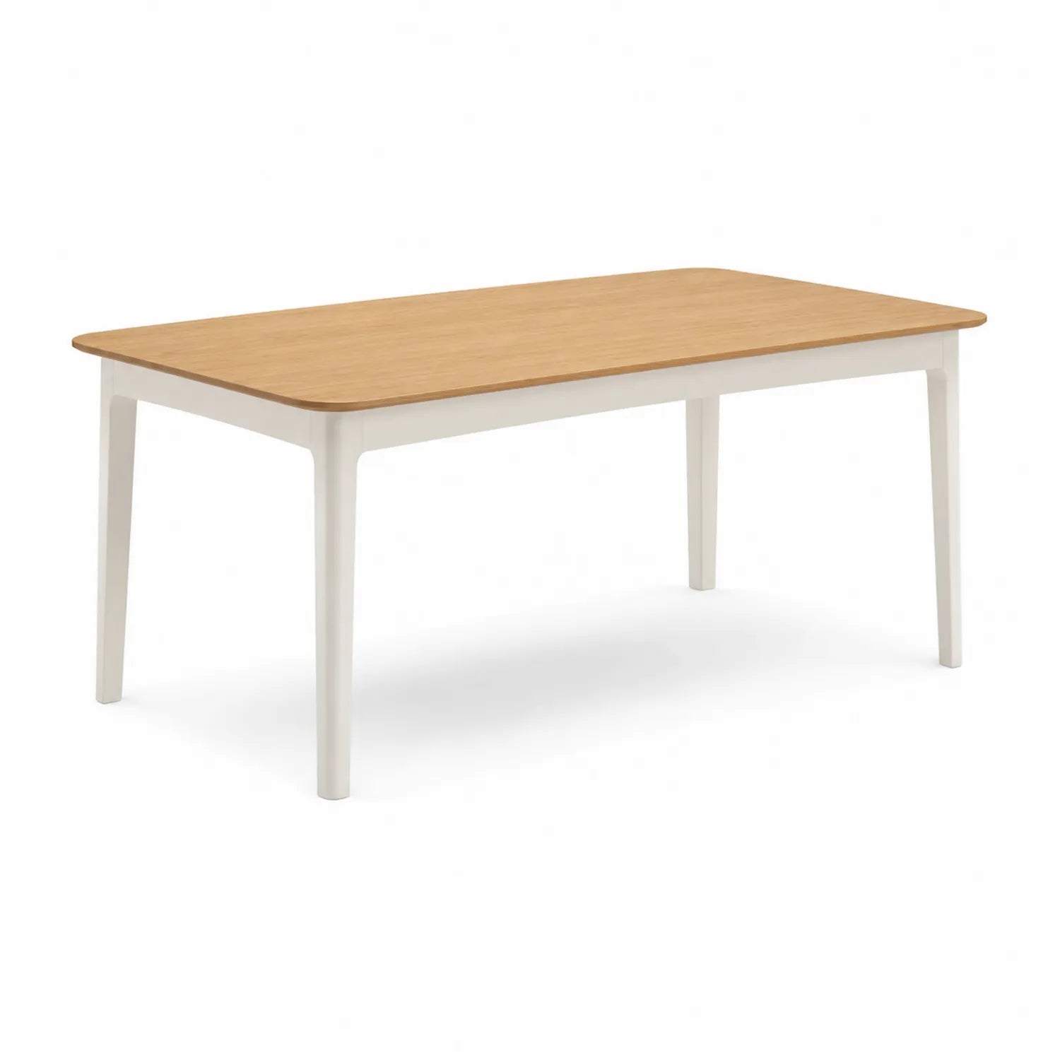Table à manger rectangulaire en bois et plastique 150x90 cm