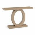 Console en bois MDF couleur Chêne 120cm x 30cm x 75cm