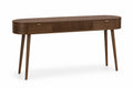 Console en bois MDF brun 120x30x75 cm