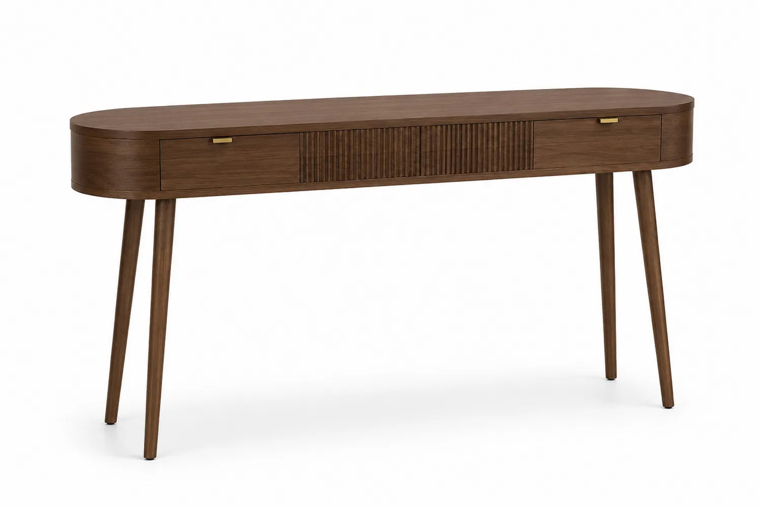 Console en bois MDF brun 120x30x75 cm