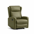 Fauteuil relax inclinable en cuir synthétique vert