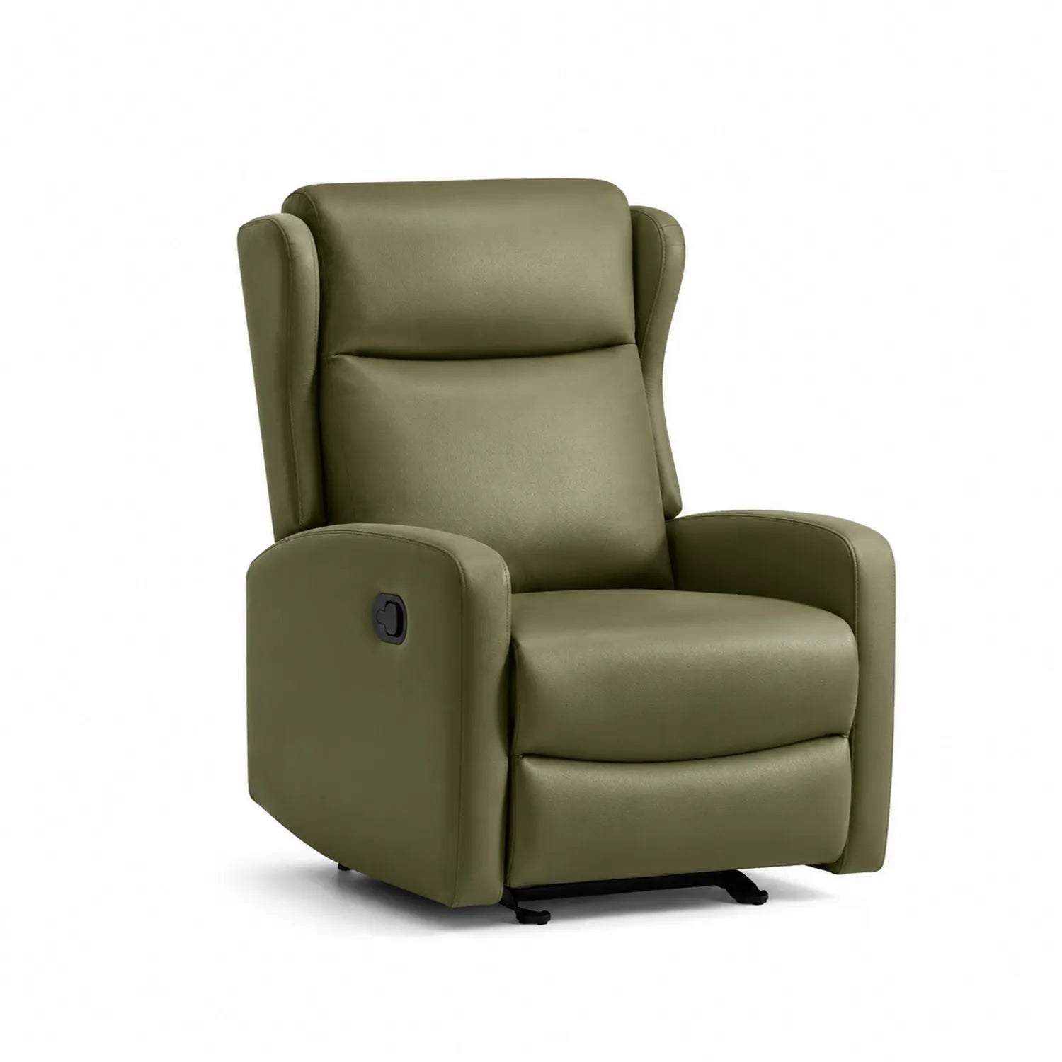 Fauteuil relax inclinable en cuir synthétique vert