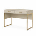 Bureau en Bois MDF avec Pieds Métal Doré 120x60x75cm