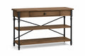 Console en bois et métal noir 120x40x80cm