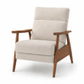 Fauteuil en tissu avec cadre en bois