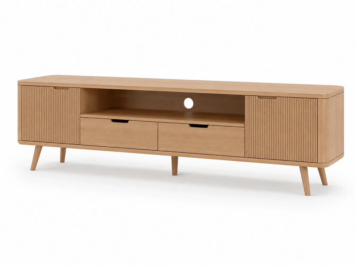 Meuble TV en chêne 180x40x50 cm